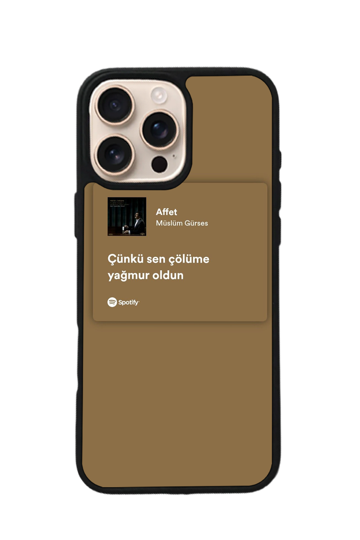 iPhone 16 Pro Uyumlu Sarki Sozleri Tasarımlı Glossy Premium Kılıf
