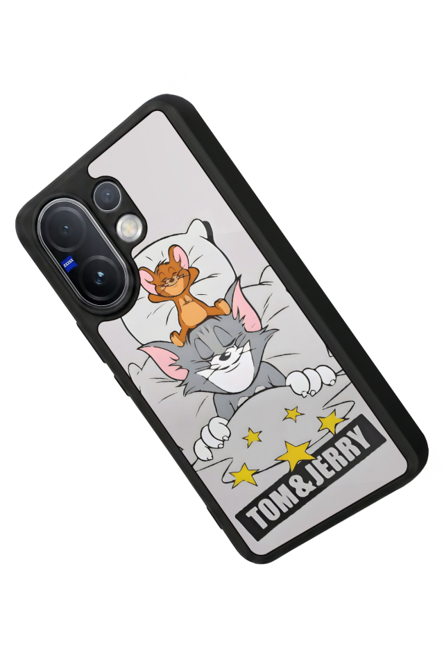 Vivo V60 Uyumlu Tom And Jerry Tasarımlı Glossy Premium Kılıf