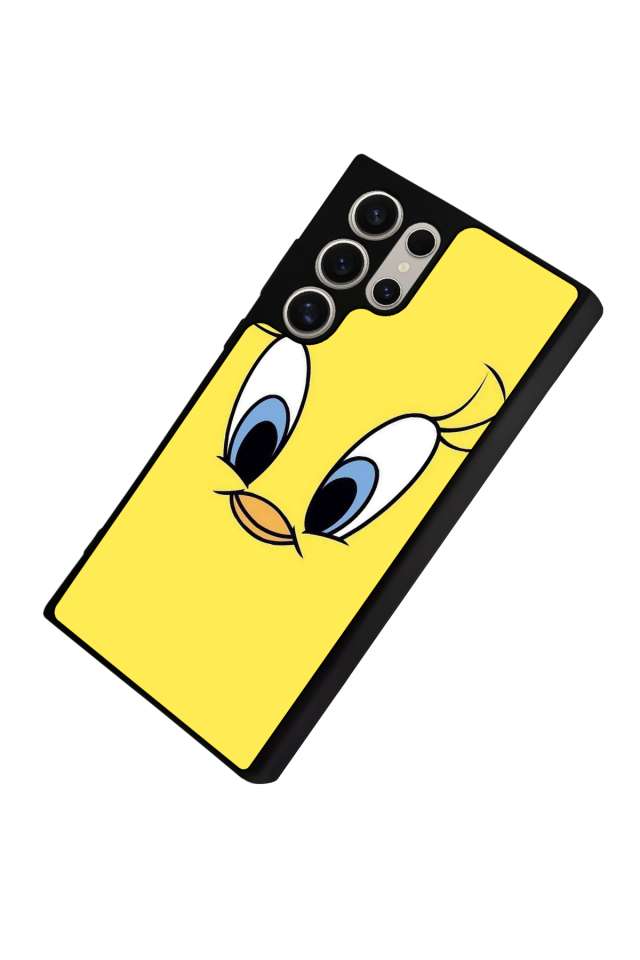 Samsung Galaxy S22 Ultra Uyumlu Tweety Tasarımlı Glossy Premium Kılıf