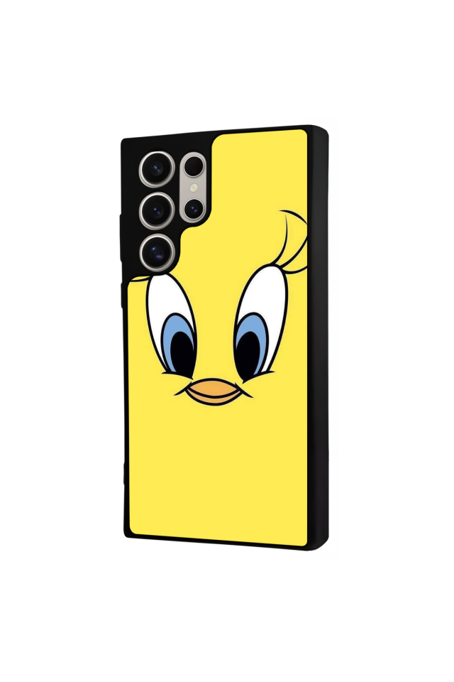 Samsung Galaxy S22 Ultra Uyumlu Tweety Tasarımlı Glossy Premium Kılıf