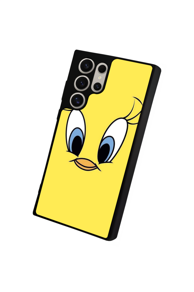 Samsung Galaxy S22 Ultra Uyumlu Tweety Tasarımlı Glossy Premium Kılıf