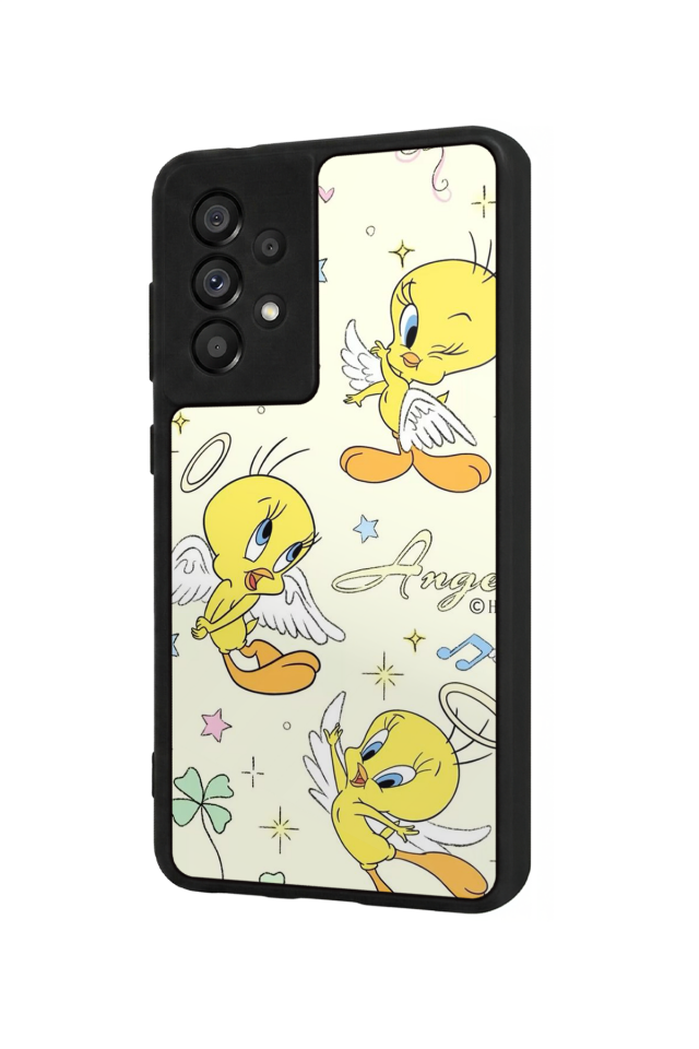 Samsung Galaxy A73 Uyumlu Tweety Tasarımlı Glossy Premium Kılıf