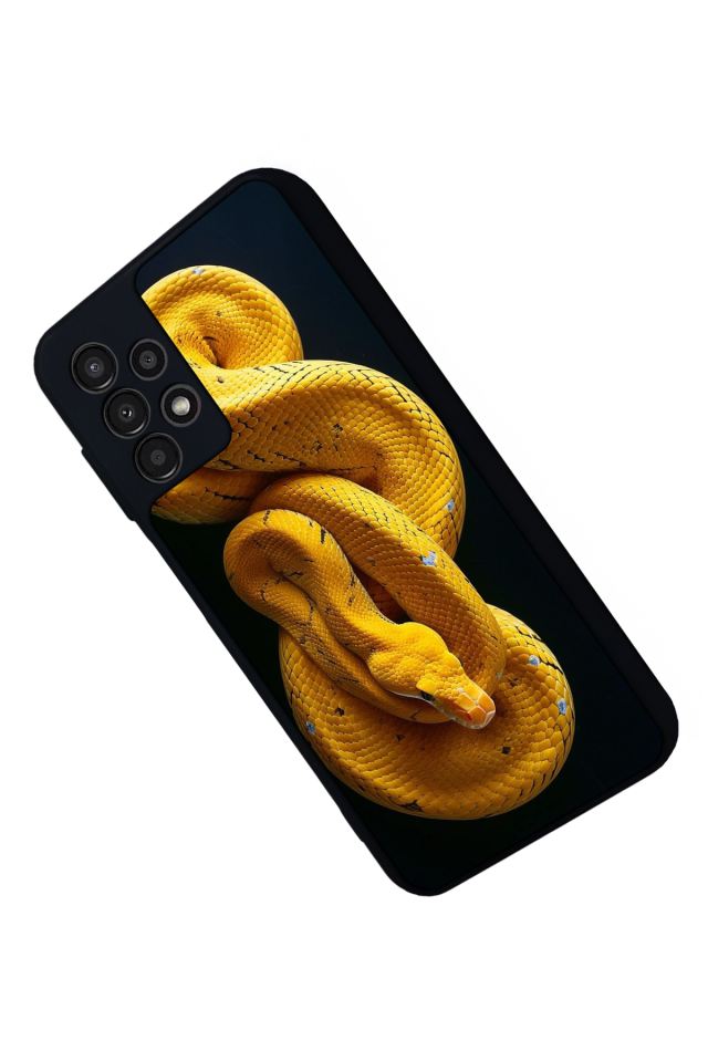 Samsung Galaxy A13 Uyumlu Yılan Tasarımlı Glossy Premium Kılıf