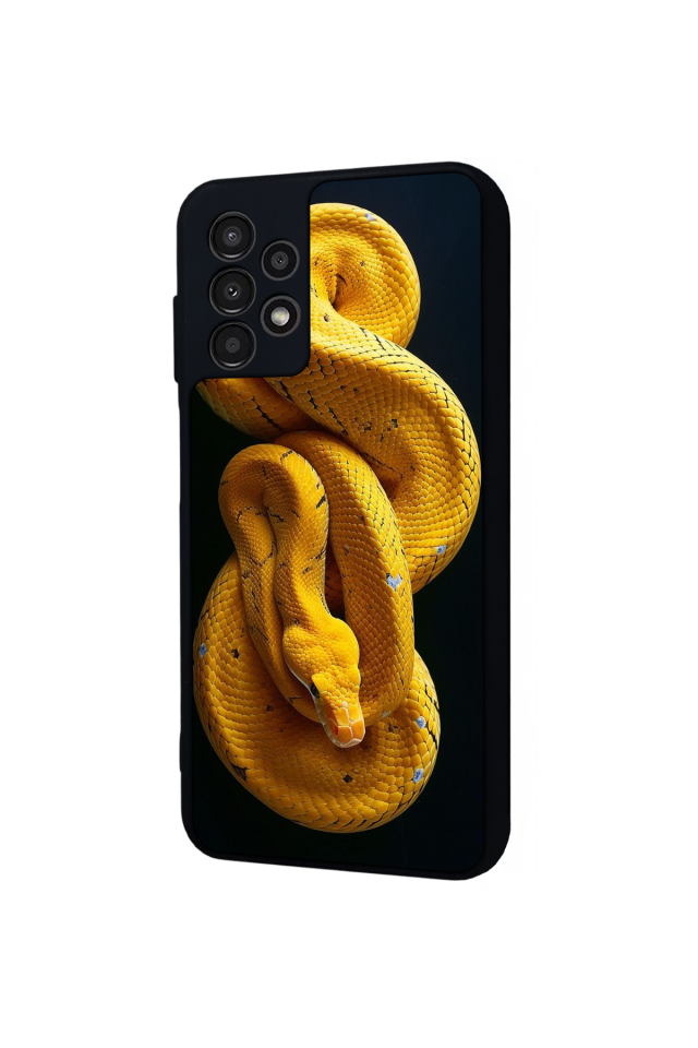 Samsung Galaxy A13 Uyumlu Yılan Tasarımlı Glossy Premium Kılıf