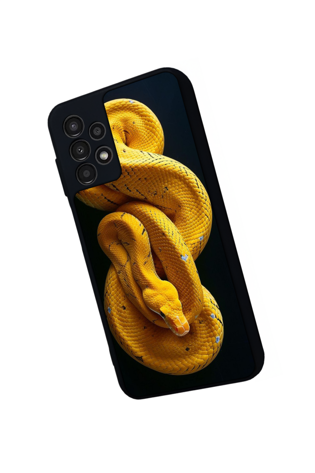 Samsung Galaxy A13 Uyumlu Yılan Tasarımlı Glossy Premium Kılıf