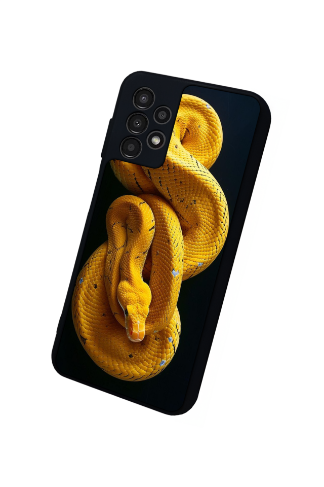 Samsung Galaxy A13 Uyumlu Yılan Tasarımlı Glossy Premium Kılıf