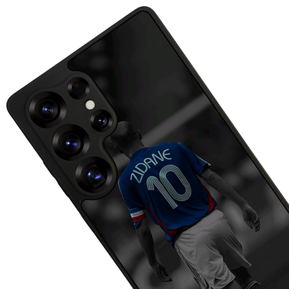 Samsung Galaxy S25 Ultra Uyumlu Zidane Tasarımlı Glossy Premium Kılıf