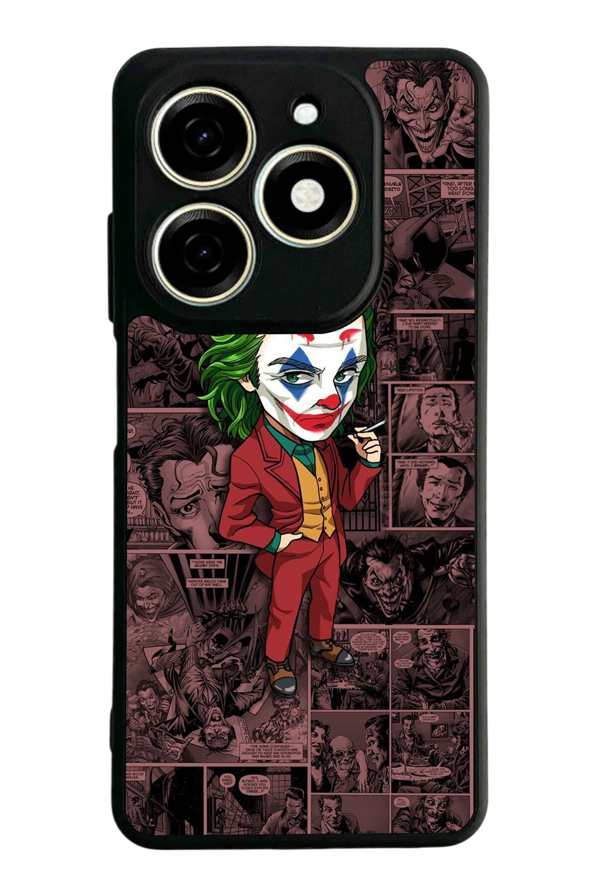 Tecno Spark 20/20C Uyumlu Joker Tasarımlı Glossy Premium Kılıf