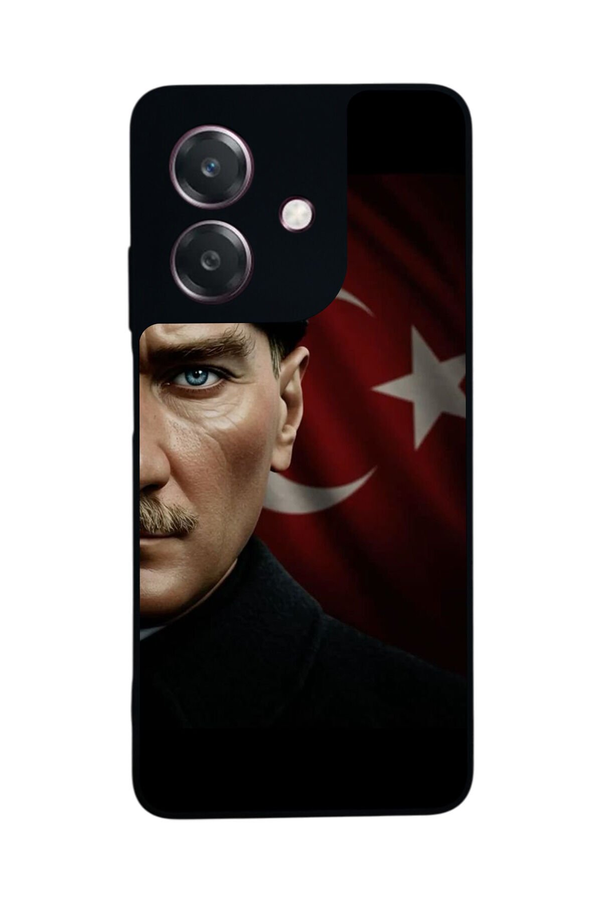 Oppo A3 5G Uyumlu Mustafa Kemal Ataturk Tasarımlı Glossy Premium Kılıf