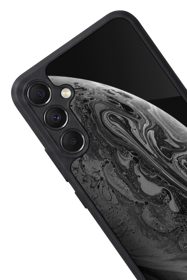 Samsung Galaxy M34 Uyumlu Ay Tasarımlı Glossy Premium Kılıf