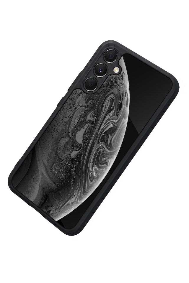 Samsung Galaxy M34 Uyumlu Ay Tasarımlı Glossy Premium Kılıf