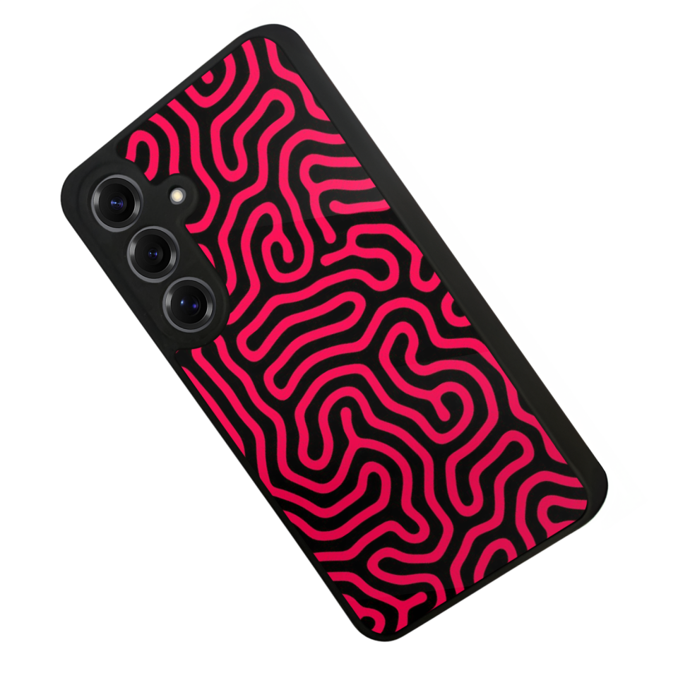 Samsung Galaxy S25 Uyumlu Çizgi Sanatı Tasarımlı Glossy Premium Kılıf