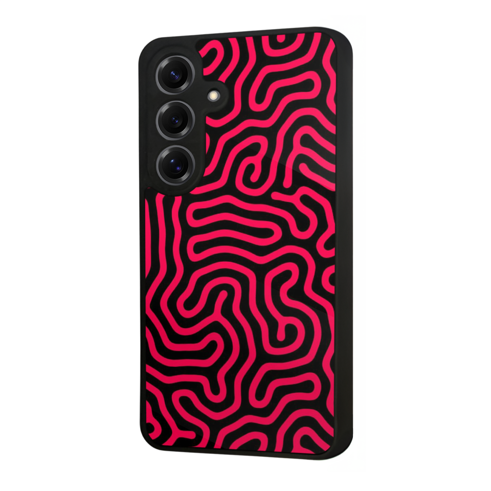 Samsung Galaxy S25 Uyumlu Çizgi Sanatı Tasarımlı Glossy Premium Kılıf