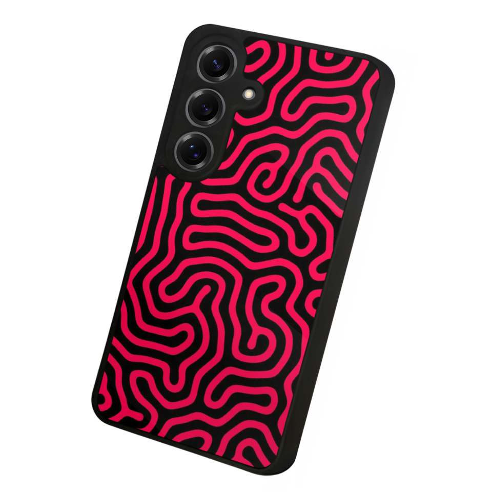 Samsung Galaxy S25 Uyumlu Çizgi Sanatı Tasarımlı Glossy Premium Kılıf