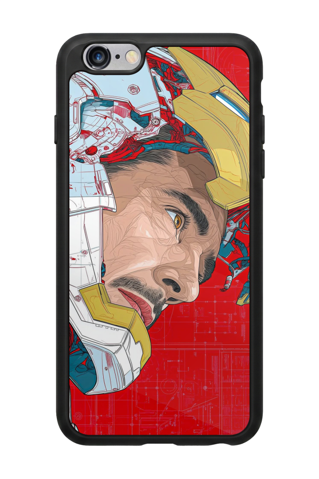 iPhone 6s Plus Uyumlu Iron Man ( Demir Adam ) Tasarımlı Glossy Premium Kılıf
