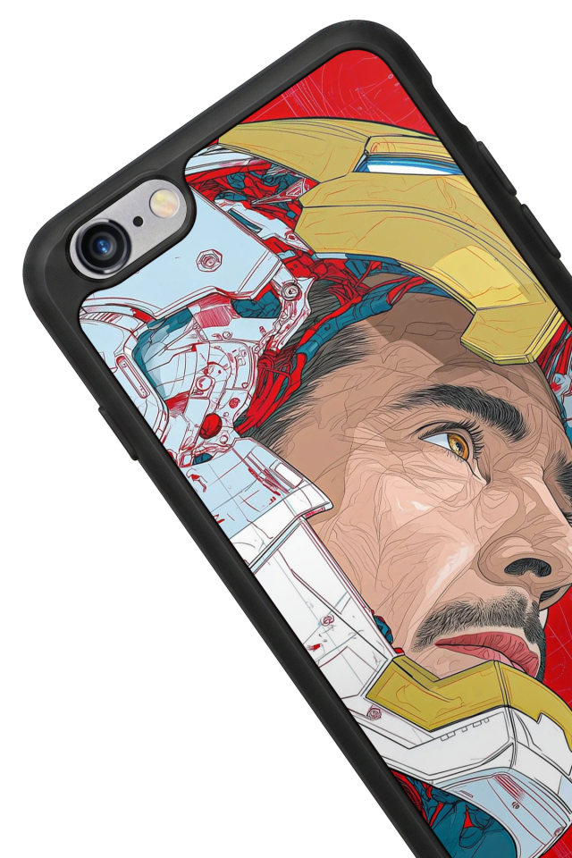 iPhone 6s Plus Uyumlu Iron Man ( Demir Adam ) Tasarımlı Glossy Premium Kılıf
