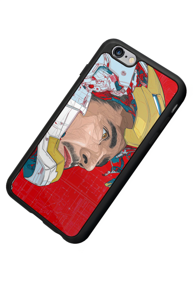 iPhone 6s Plus Uyumlu Iron Man ( Demir Adam ) Tasarımlı Glossy Premium Kılıf