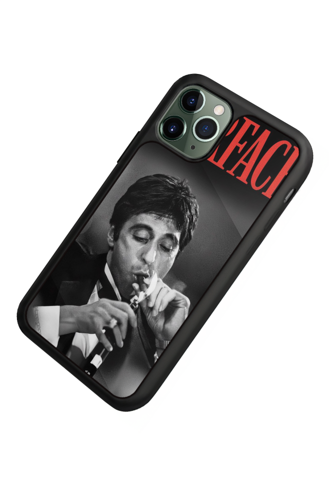 iPhone 11 Pro Max Uyumlu Scarface Tasarımlı Glossy Premium Kılıf