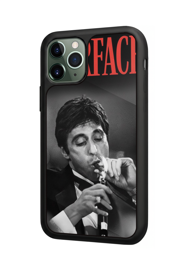 iPhone 11 Pro Max Uyumlu Scarface Tasarımlı Glossy Premium Kılıf