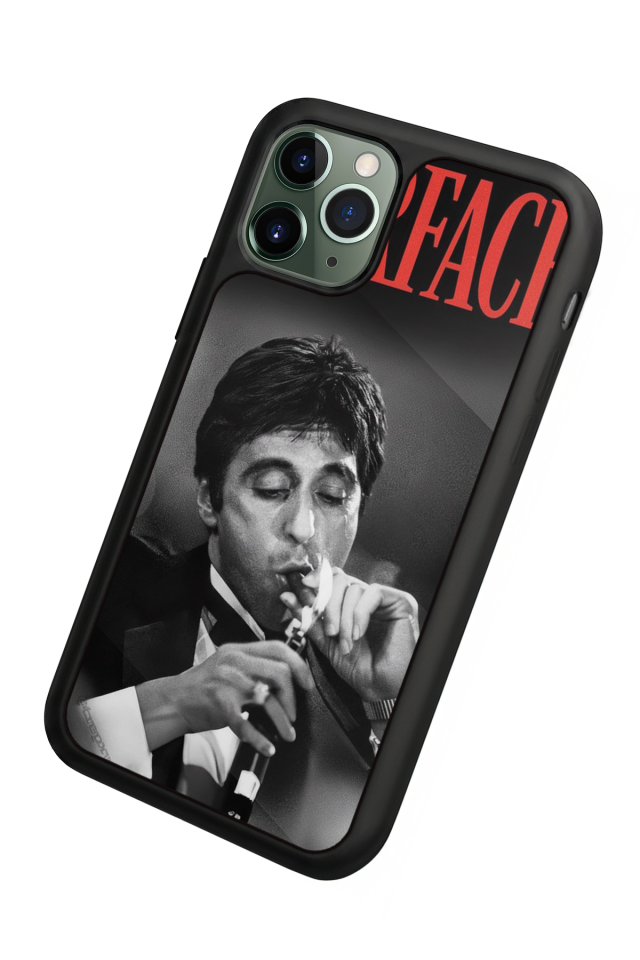 iPhone 11 Pro Max Uyumlu Scarface Tasarımlı Glossy Premium Kılıf