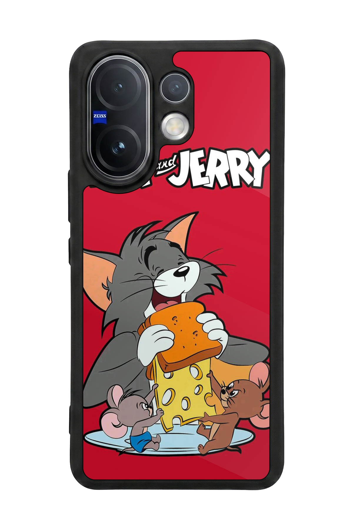 Vivo V60 Uyumlu Tom And Jerry Tasarımlı Glossy Premium Kılıf