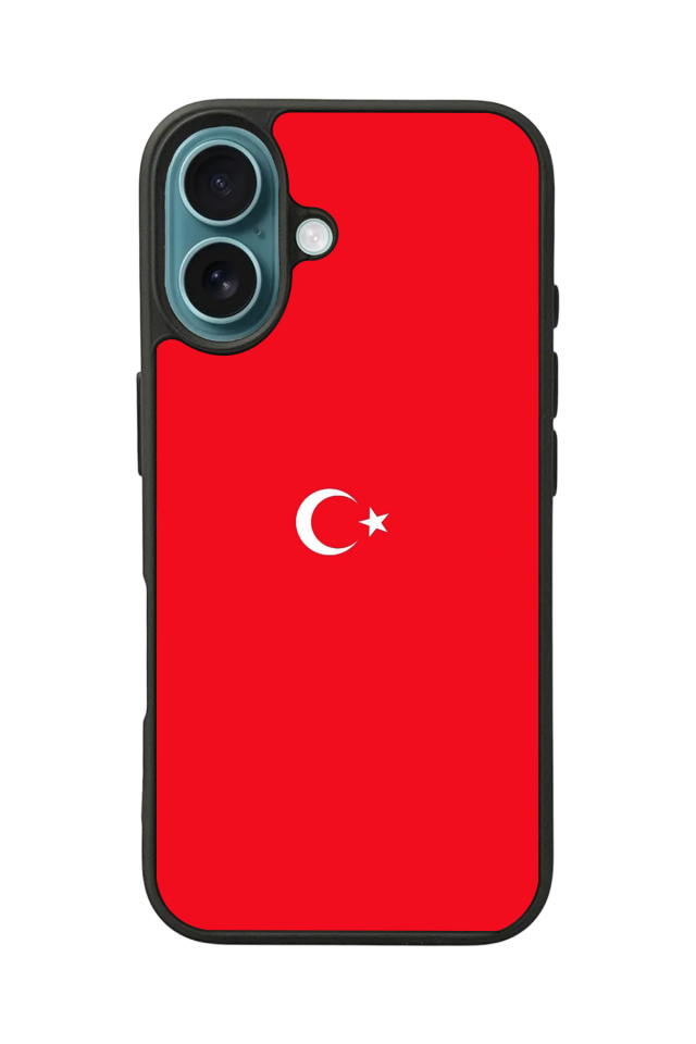 iPhone 16 Plus Uyumlu Türk Bayragi Tasarımlı Glossy Premium Kılıf