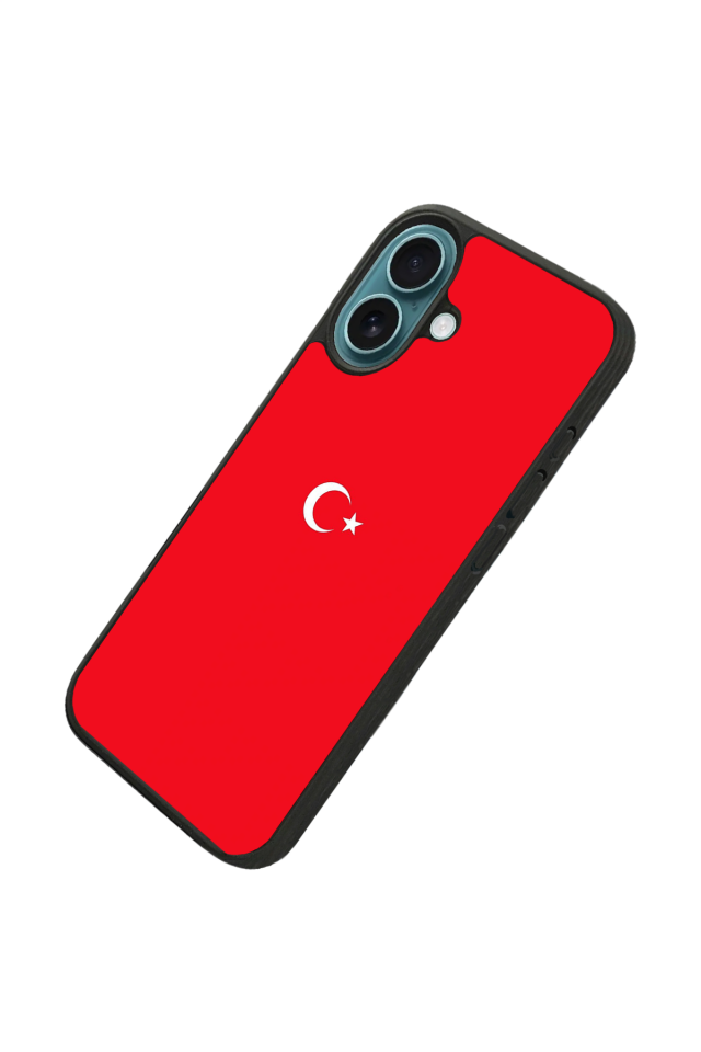 iPhone 16 Plus Uyumlu Türk Bayragi Tasarımlı Glossy Premium Kılıf