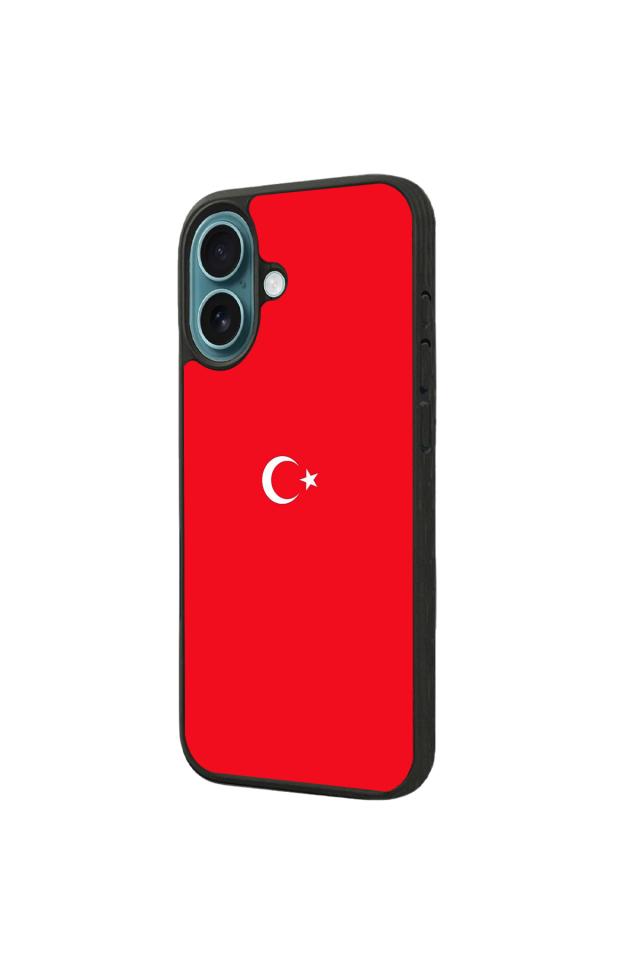 iPhone 16 Plus Uyumlu Türk Bayragi Tasarımlı Glossy Premium Kılıf