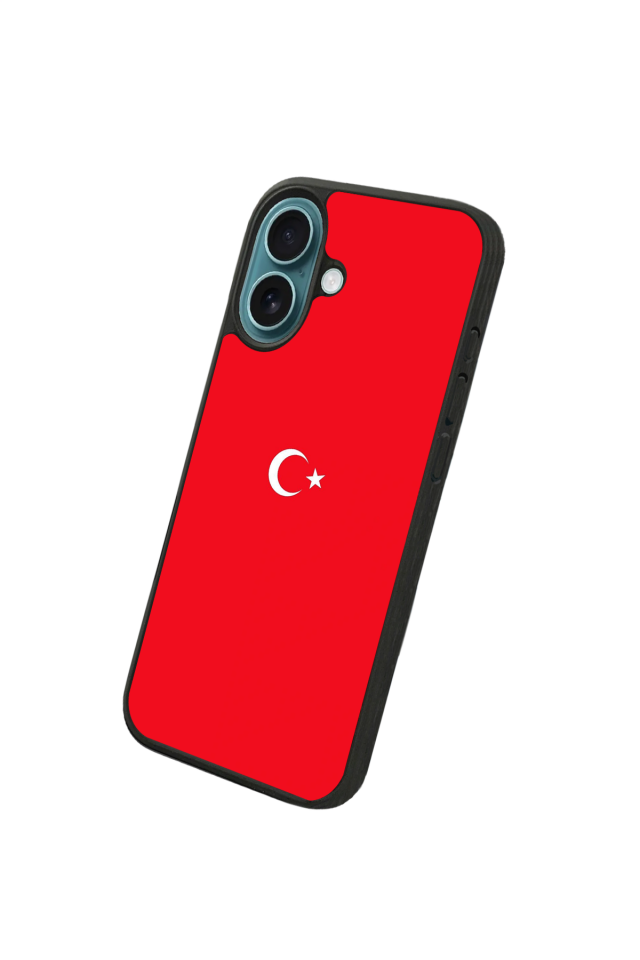 iPhone 16 Plus Uyumlu Türk Bayragi Tasarımlı Glossy Premium Kılıf