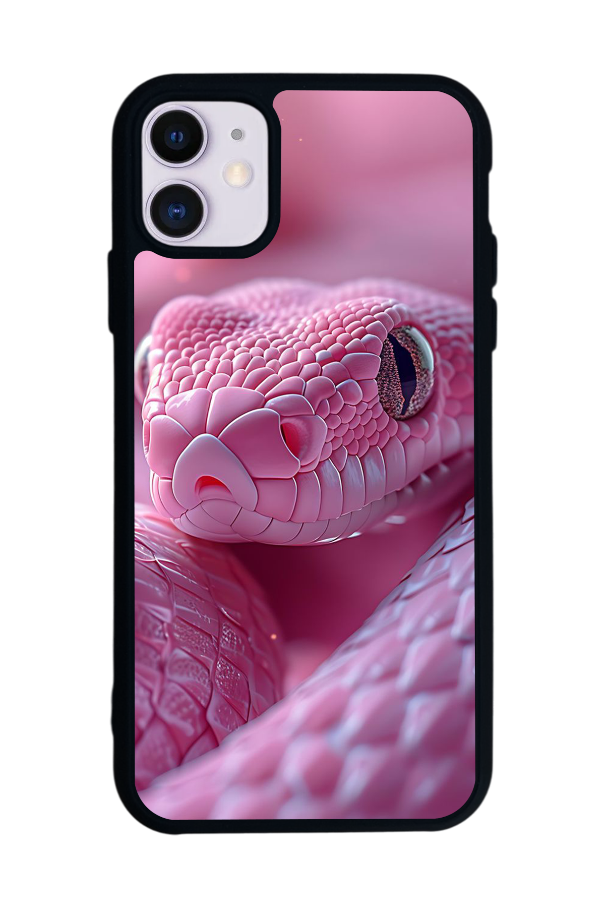 iPhone 11 Uyumlu Yılan Tasarımlı Glossy Premium Kılıf