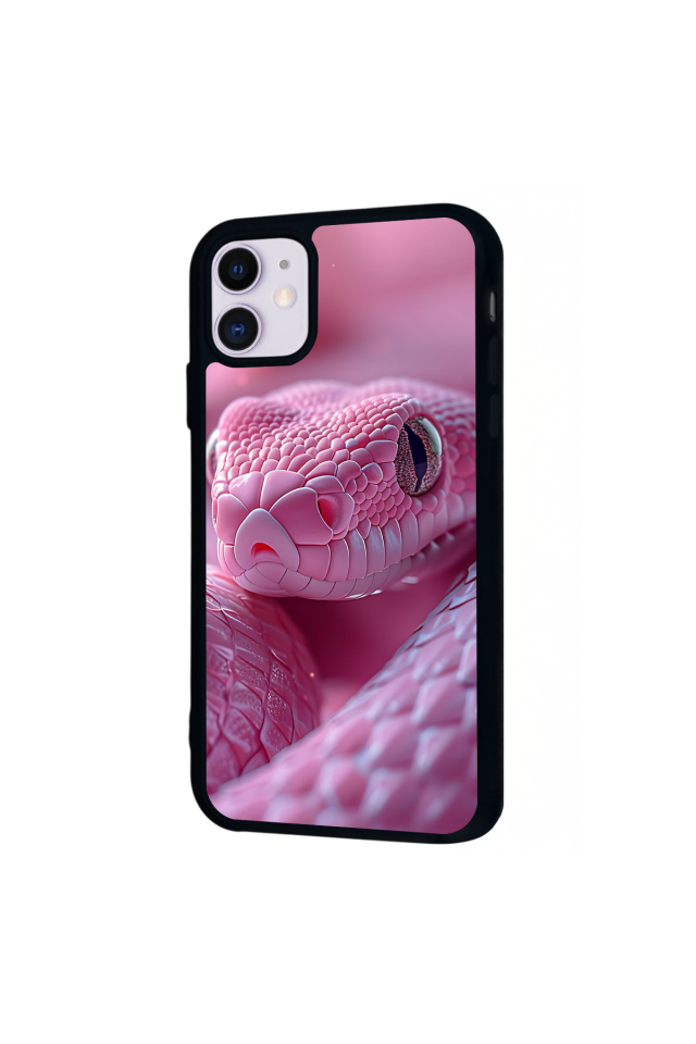 iPhone 11 Uyumlu Yılan Tasarımlı Glossy Premium Kılıf