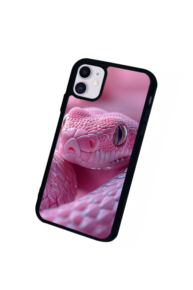 iPhone 11 Uyumlu Yılan Tasarımlı Glossy Premium Kılıf