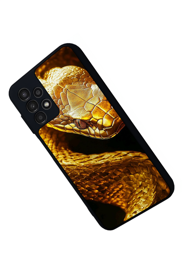 Samsung Galaxy A13 Uyumlu Yılan Tasarımlı Glossy Premium Kılıf