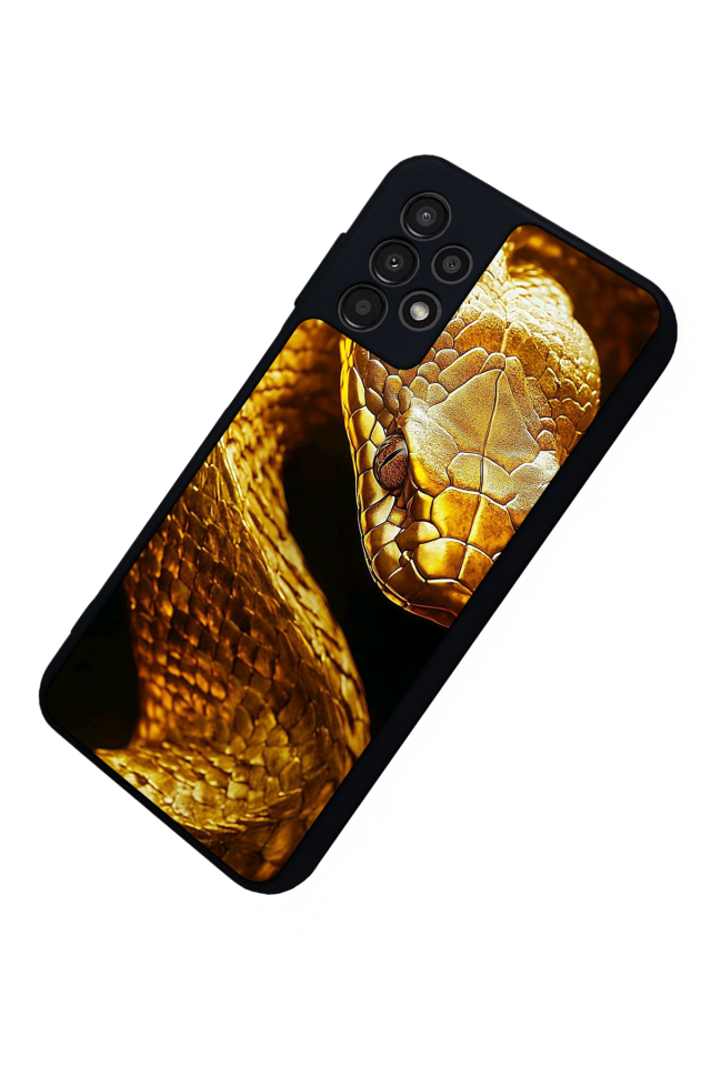 Samsung Galaxy A13 Uyumlu Yılan Tasarımlı Glossy Premium Kılıf