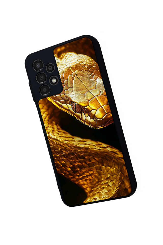 Samsung Galaxy A13 Uyumlu Yılan Tasarımlı Glossy Premium Kılıf