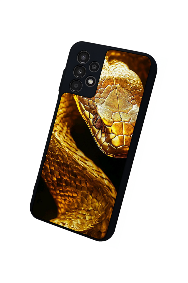 Samsung Galaxy A13 Uyumlu Yılan Tasarımlı Glossy Premium Kılıf
