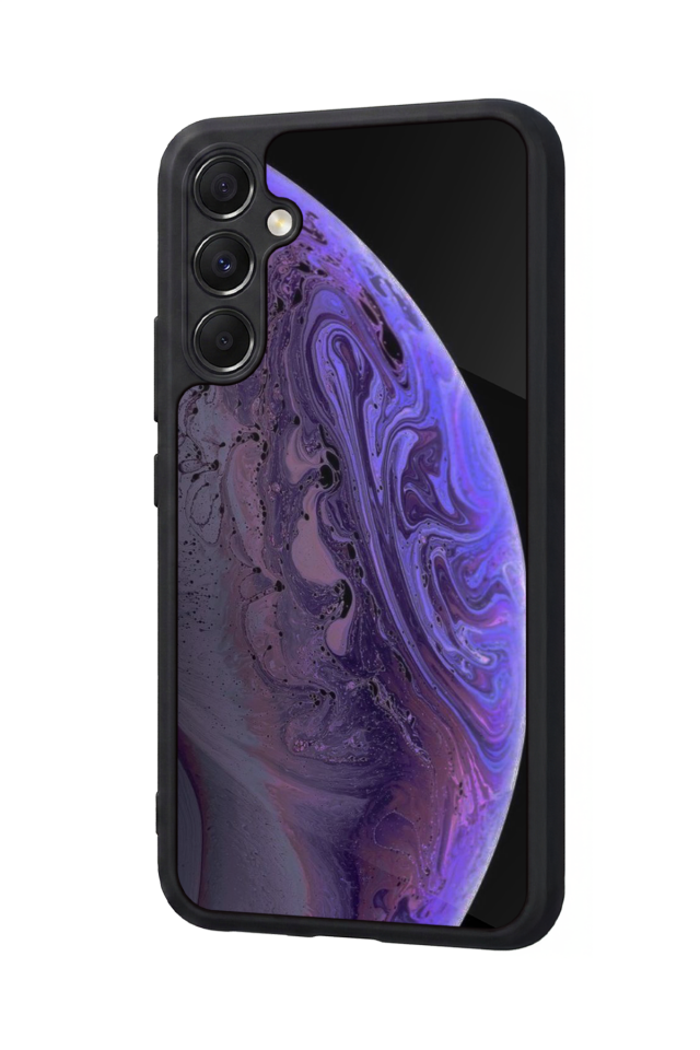 Samsung Galaxy M34 Uyumlu Ay Tasarımlı Glossy Premium Kılıf