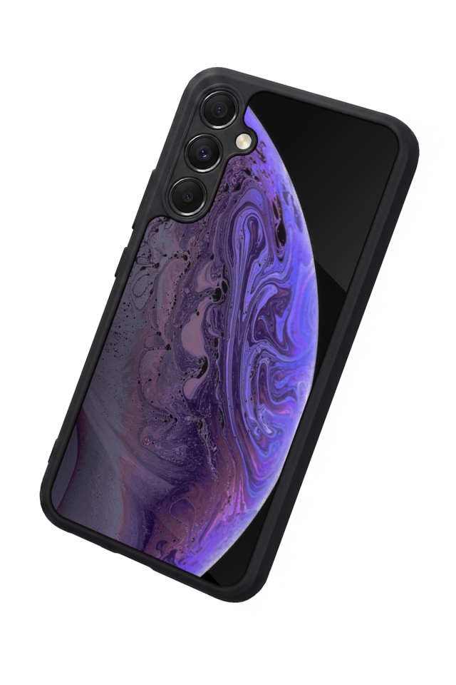 Samsung Galaxy M34 Uyumlu Ay Tasarımlı Glossy Premium Kılıf