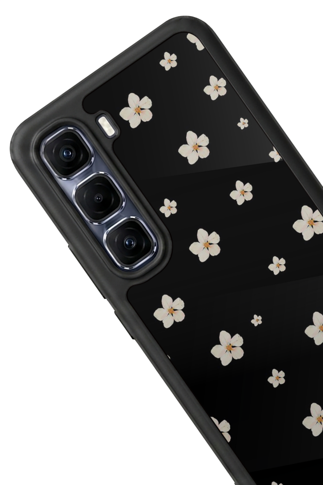 Infinix Hot 60 Pro Plus Uyumlu Cicek Tasarımlı Glossy Premium Kılıf