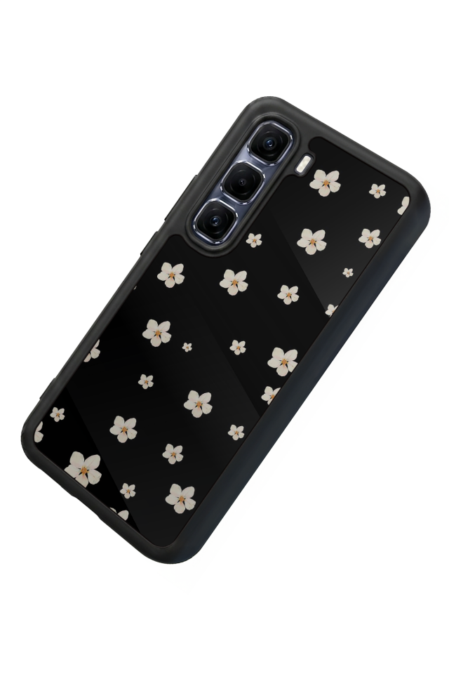 Infinix Hot 60 Pro Plus Uyumlu Cicek Tasarımlı Glossy Premium Kılıf