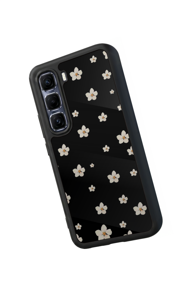Infinix Hot 60 Pro Plus Uyumlu Cicek Tasarımlı Glossy Premium Kılıf