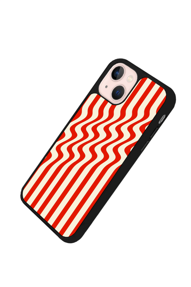 iPhone 13/14 Uyumlu Çizgi Sanatı Tasarımlı Glossy Premium Kılıf