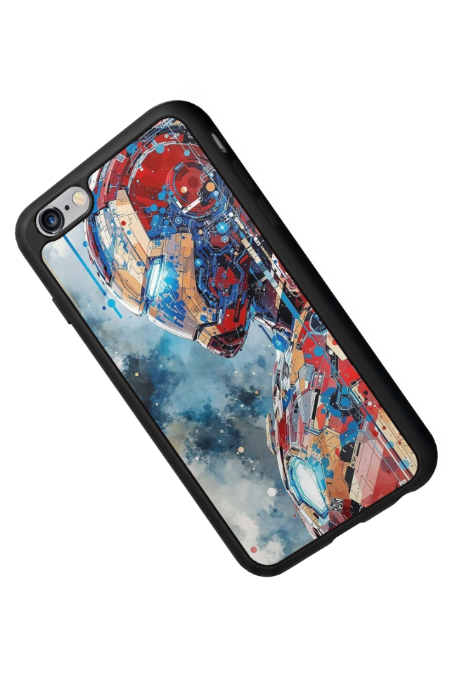 iPhone 6s Plus Uyumlu Iron Man ( Demir Adam ) Tasarımlı Glossy Premium Kılıf