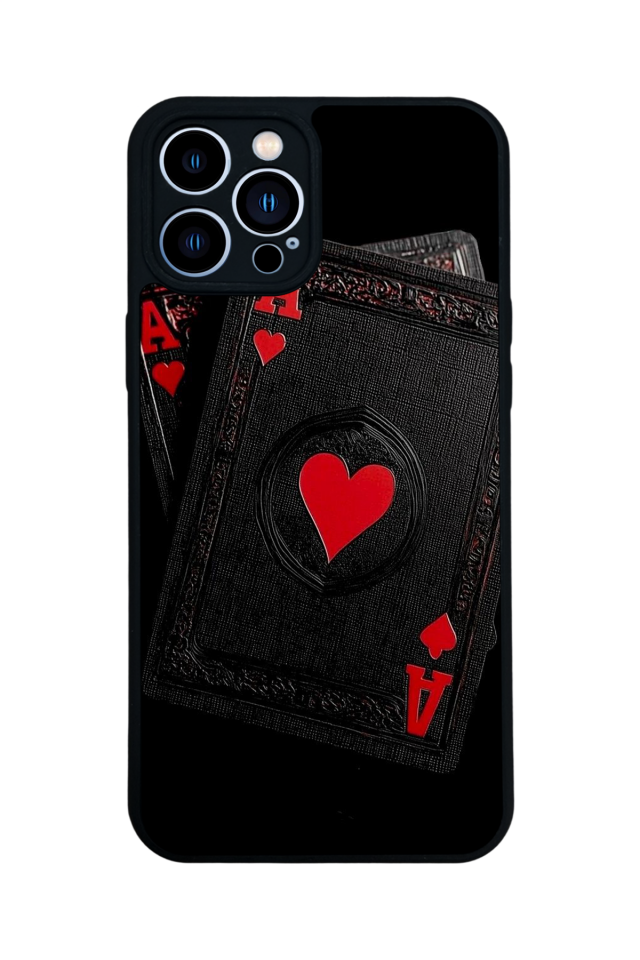 iPhone 13 Pro Max Uyumlu Kart Tasarımlı Glossy Premium Kılıf