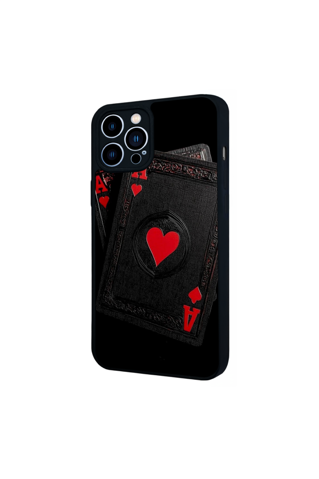 iPhone 13 Pro Max Uyumlu Kart Tasarımlı Glossy Premium Kılıf
