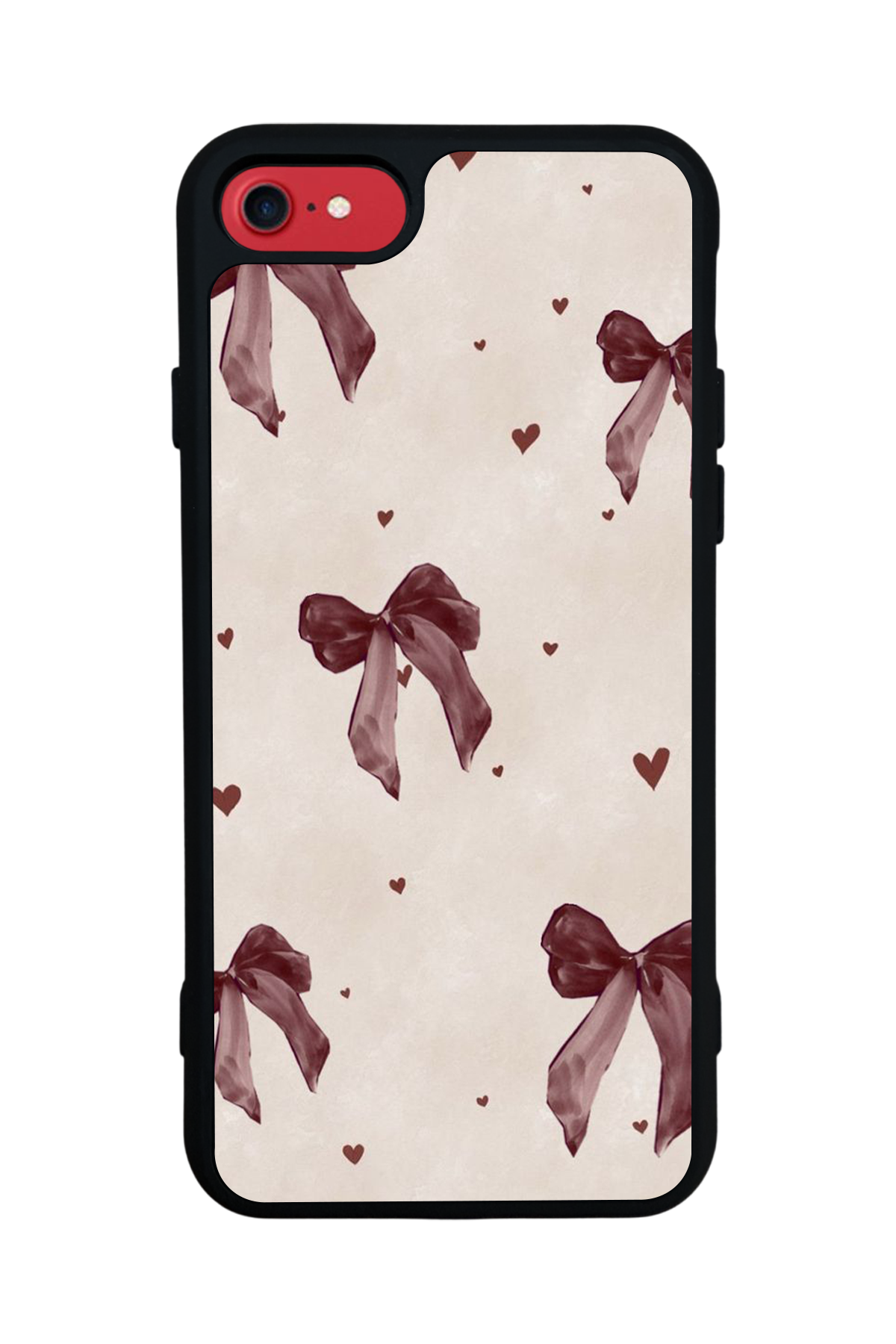 iPhone 7 Uyumlu Kurdele Tasarımlı Glossy Premium Kılıf