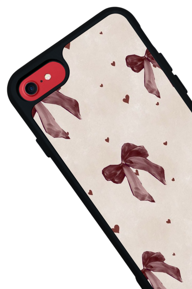 iPhone 7 Uyumlu Kurdele Tasarımlı Glossy Premium Kılıf