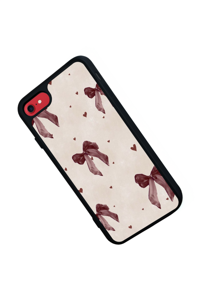 iPhone 7 Uyumlu Kurdele Tasarımlı Glossy Premium Kılıf
