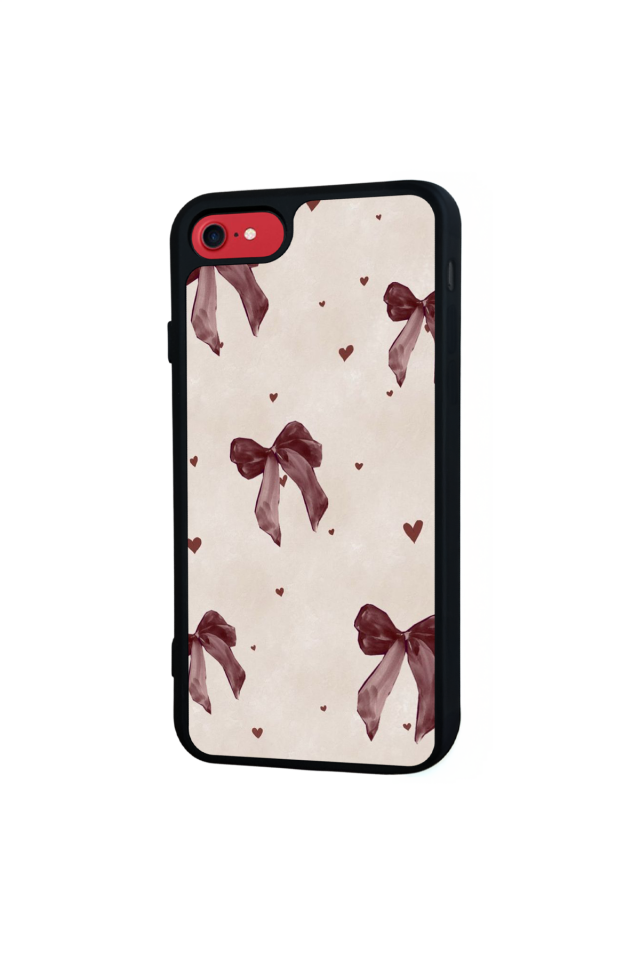 iPhone 7 Uyumlu Kurdele Tasarımlı Glossy Premium Kılıf