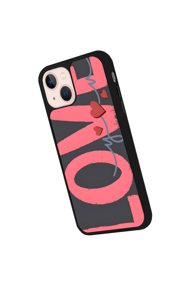 iPhone 13/14 Uyumlu Love Tasarımlı Glossy Premium Kılıf